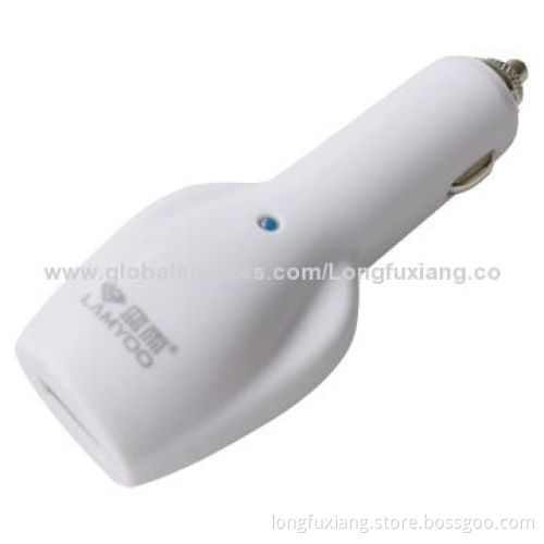 1 USB Car Charge with High-quality, CE, FCC, RoHS Marks